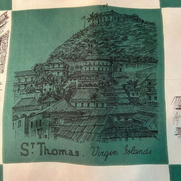 Cavanagh’s scenes of St. Thomas scarf - Picture 2 of 10